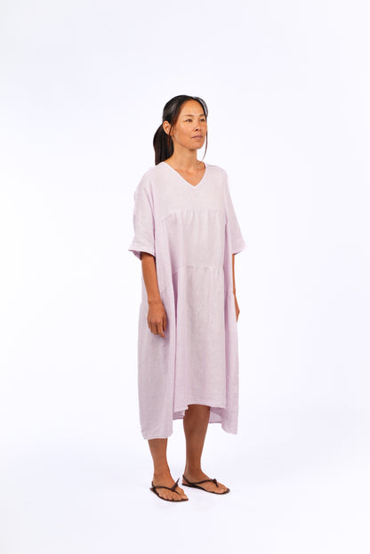 Louloute Linen Smock Dress with Pockets