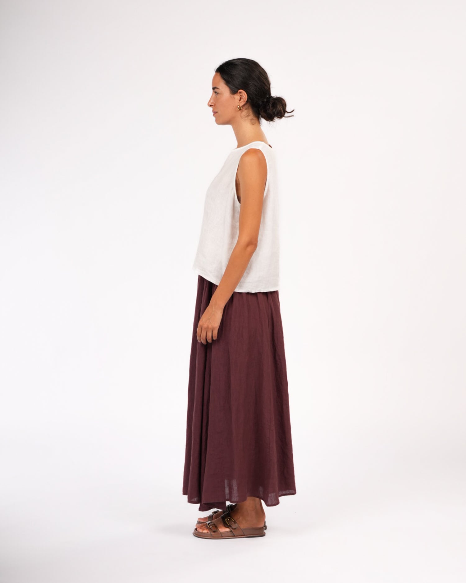 Lucie Linen Maxi Skirt