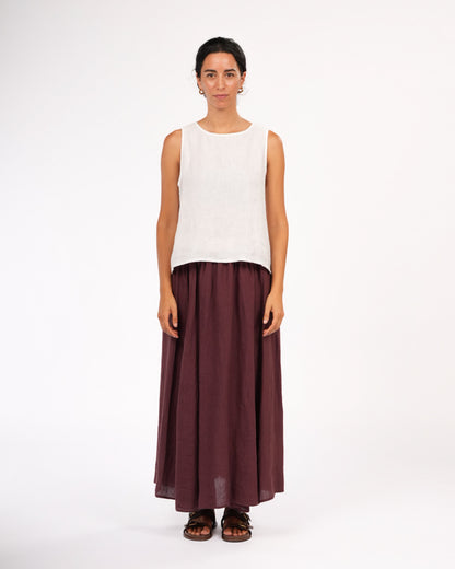 Lucie Linen Maxi Skirt