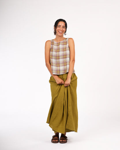 Lucie Linen Maxi Skirt