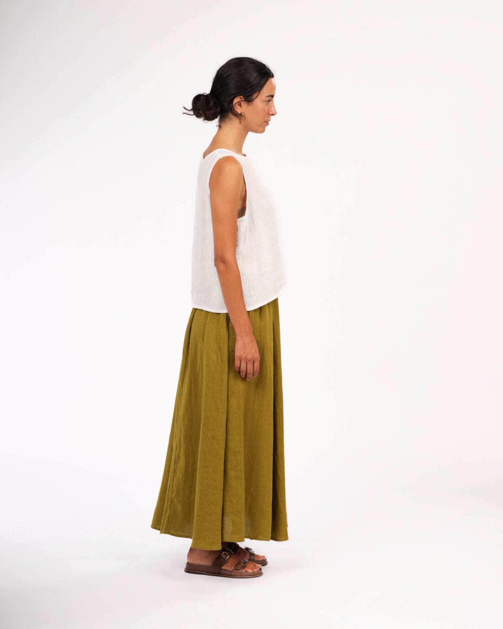 Lucie Linen Maxi Skirt