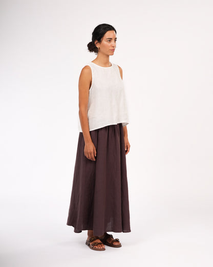 Lucie Linen Maxi Skirt