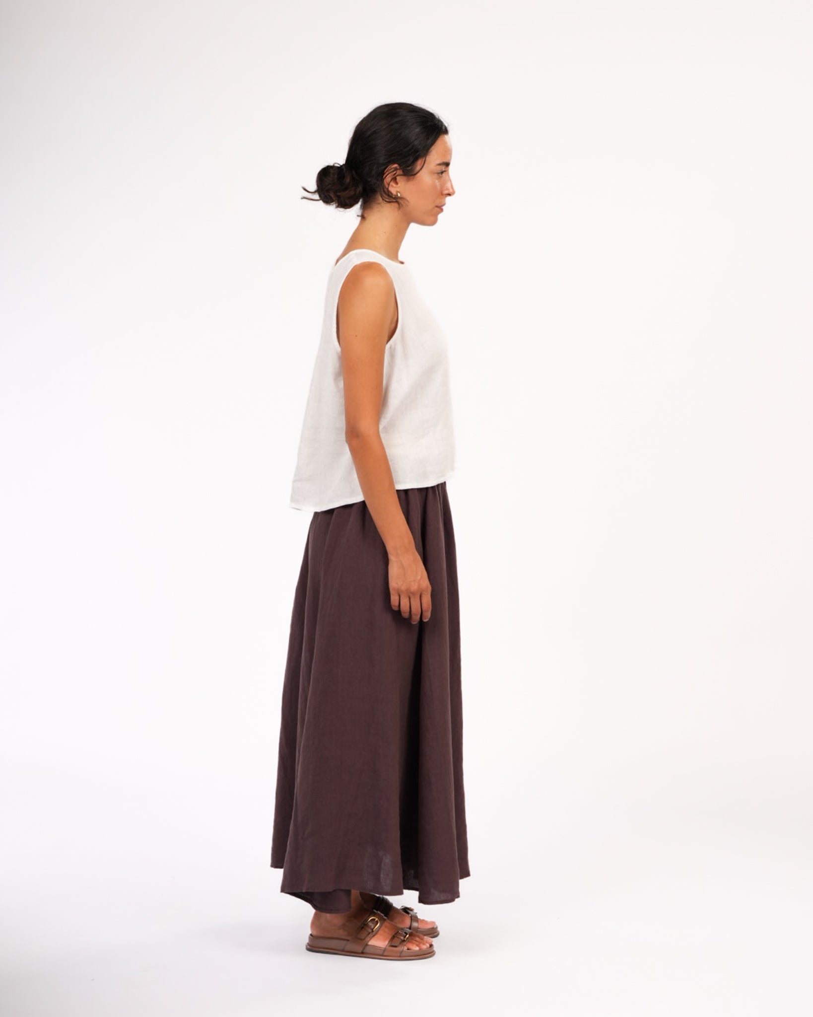 Lucie Linen Maxi Skirt