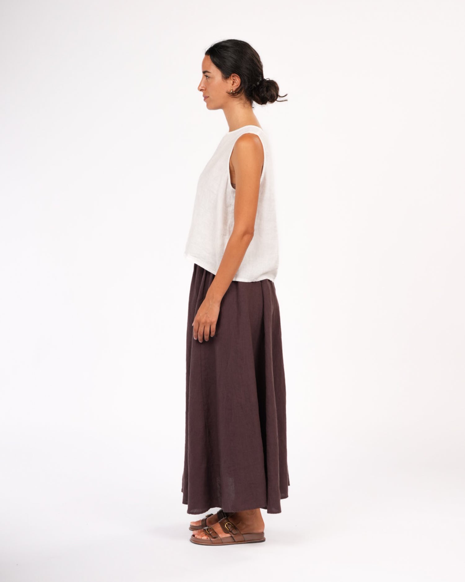 Lucie Linen Maxi Skirt