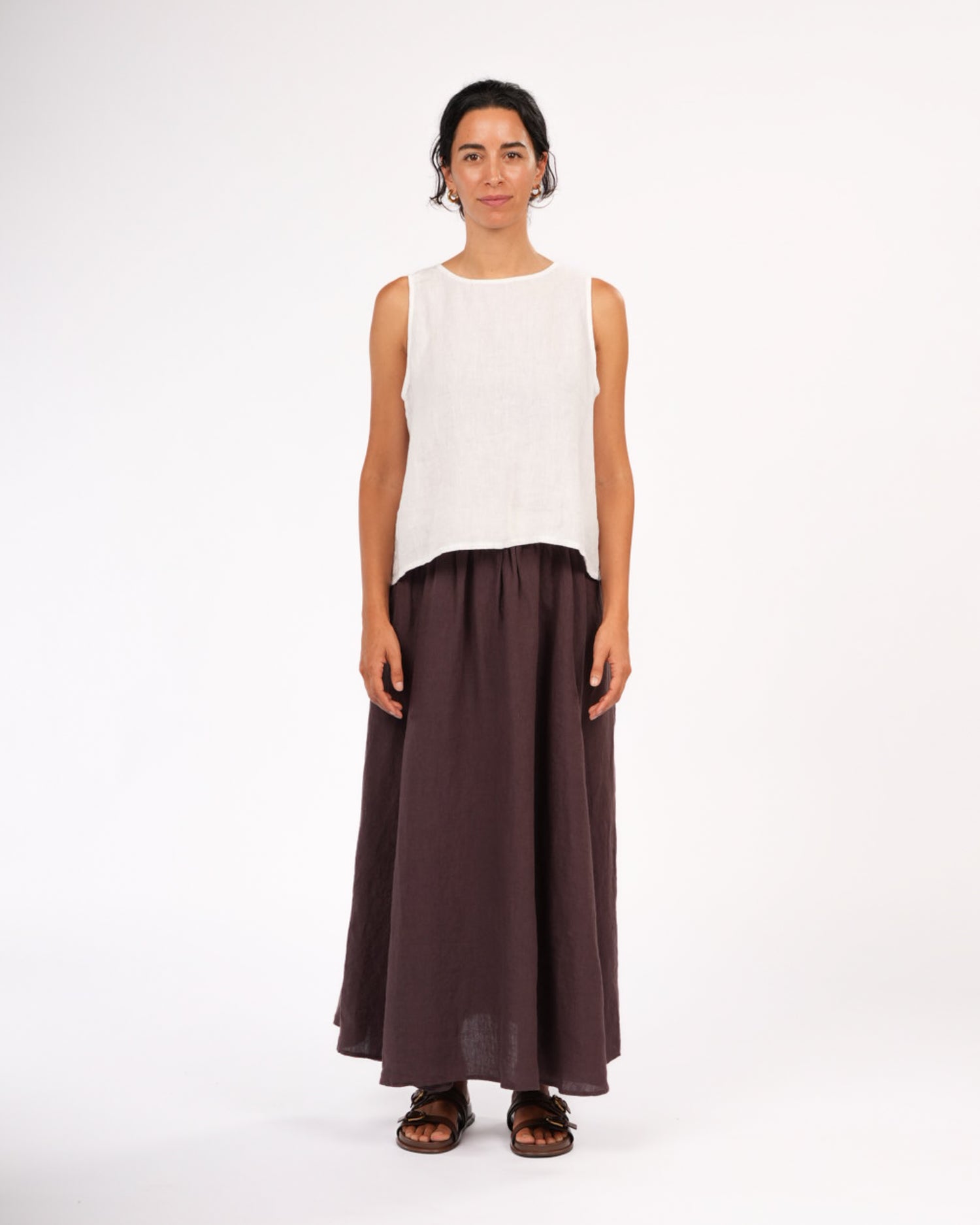 Lucie Linen Maxi Skirt
