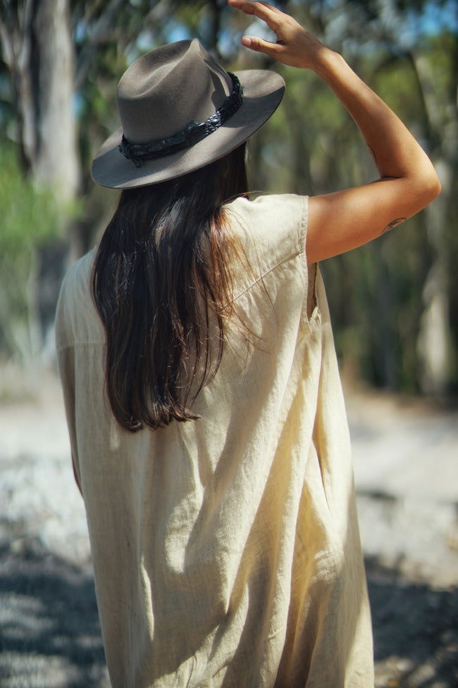 Ocèane Linen Dress - Montaigne Paris