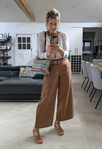 Perry Linen Jersey Top