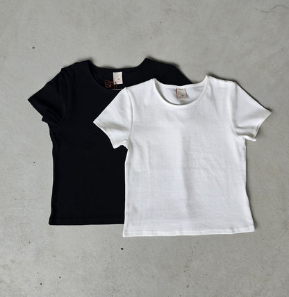 Essential Rib Cotton T-Shirt