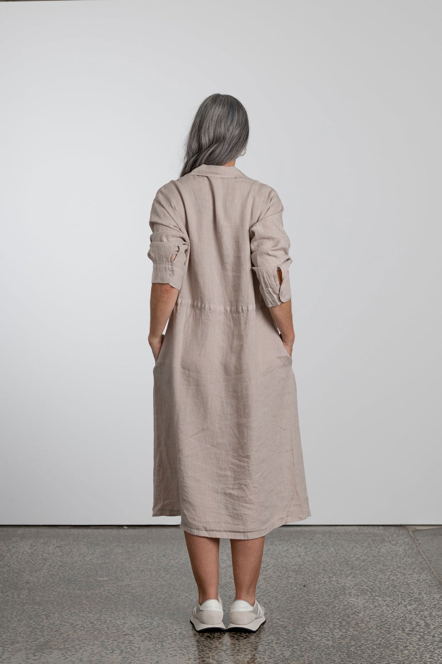 Rodin Linen Drawstring Dress - Montaigne Paris