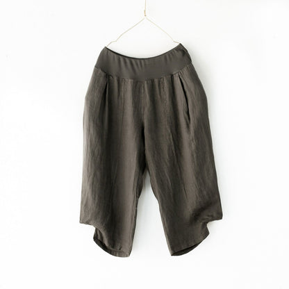 Saint-Tropez Linen Capri Pants - Montaigne Paris