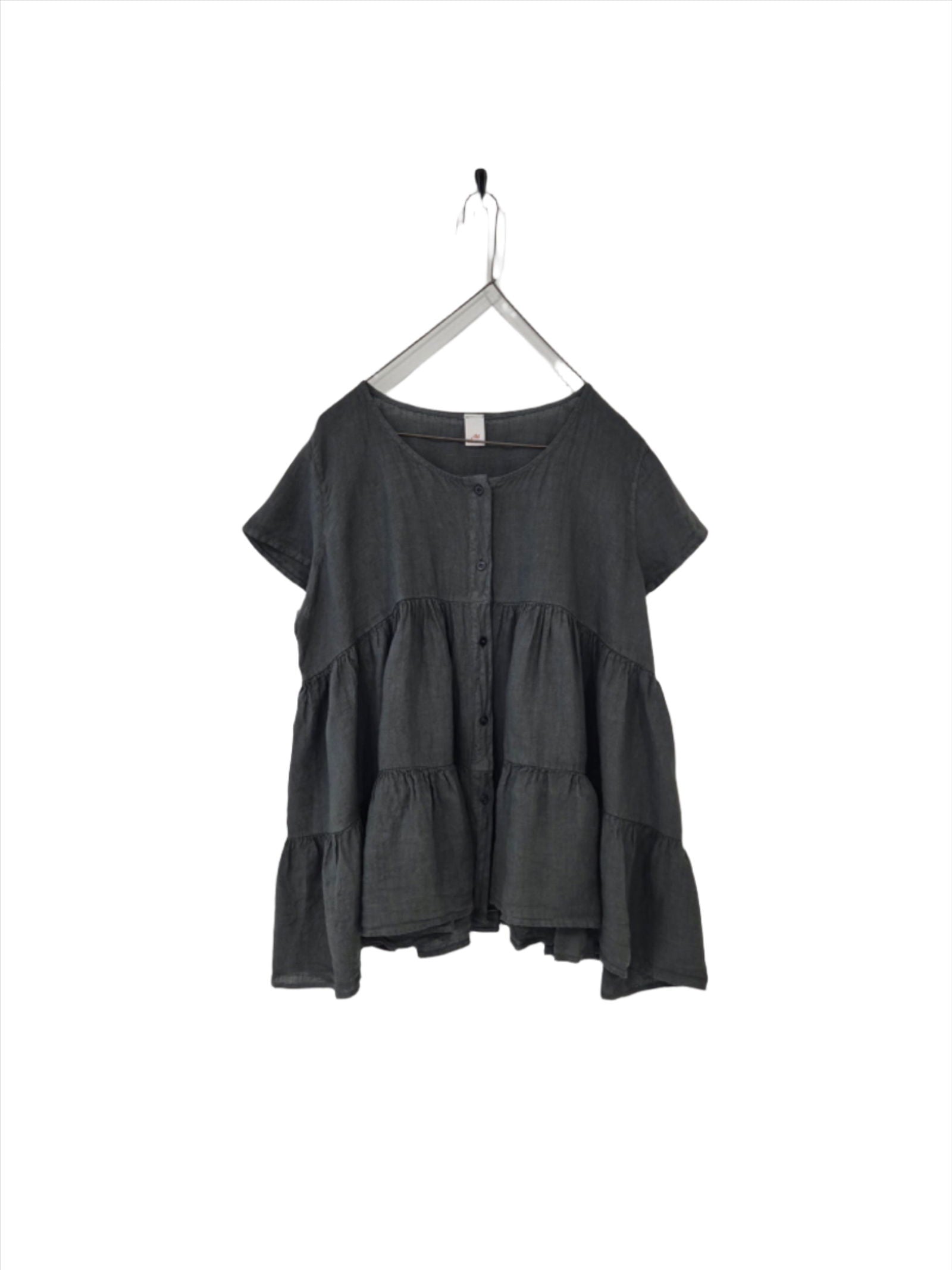 Violette Linen Tiered Top - Montaigne Paris