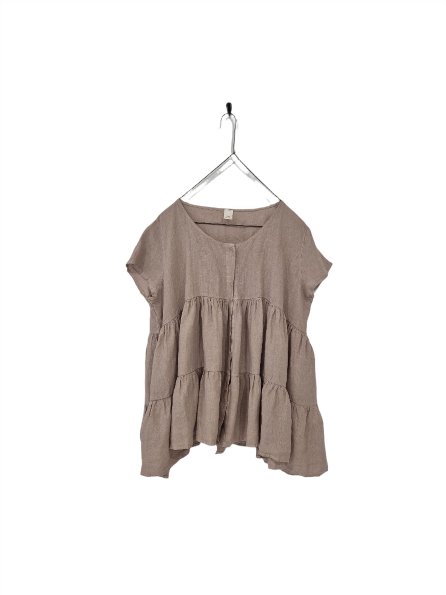 Violette Linen Tiered Top - Montaigne Paris