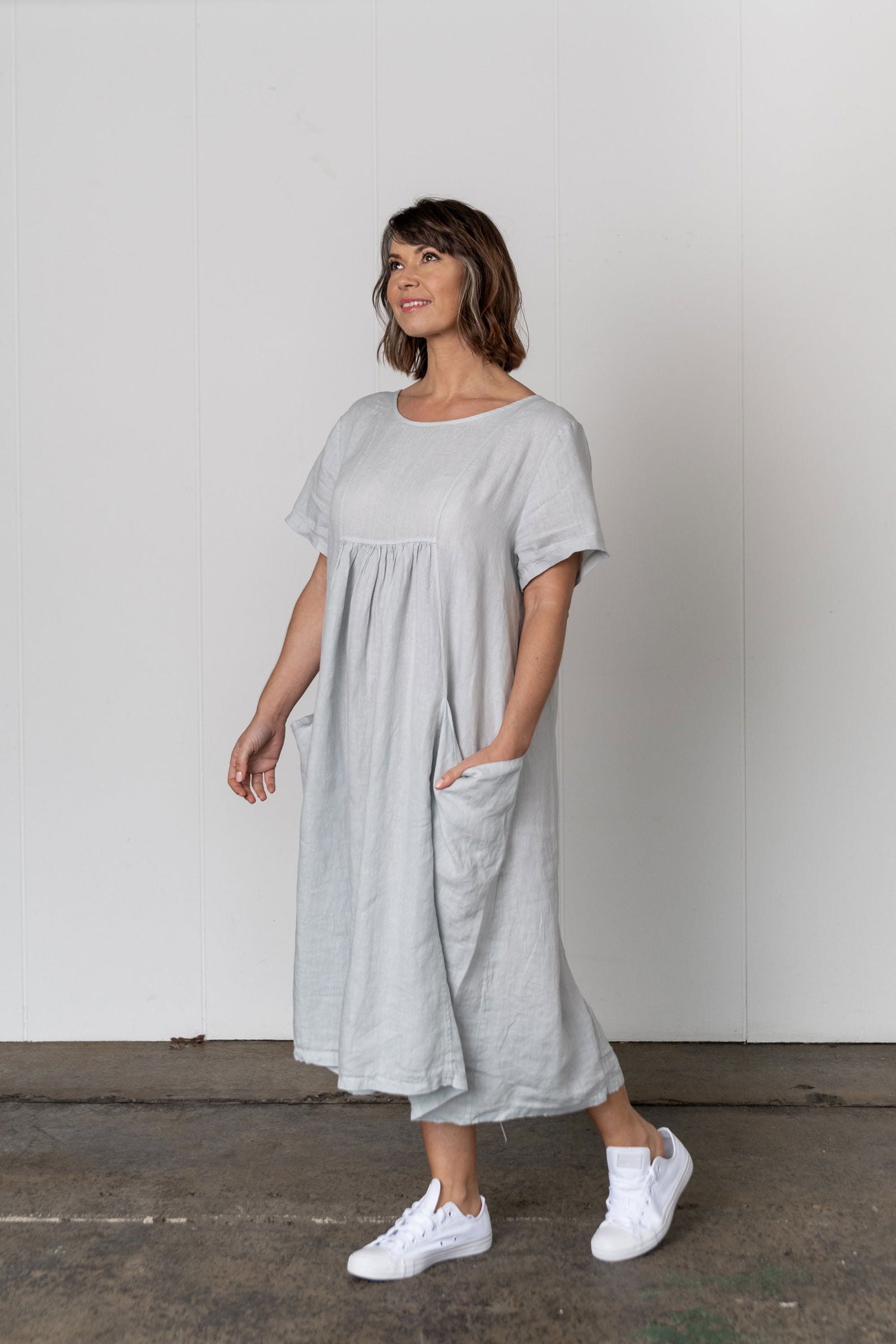 Zuri Linen Pocket Dress - Montaigne Paris