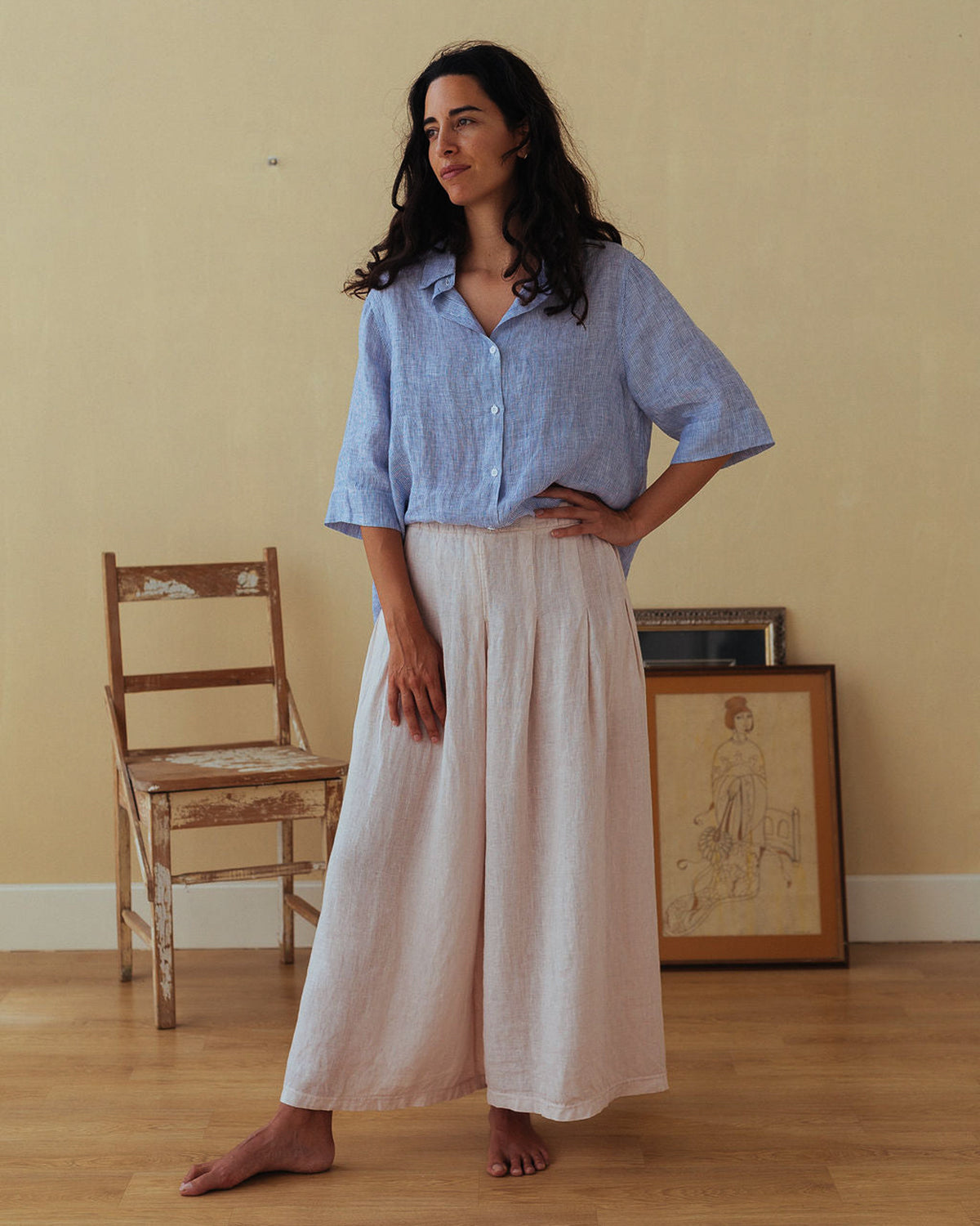 Solid Linen Culottes