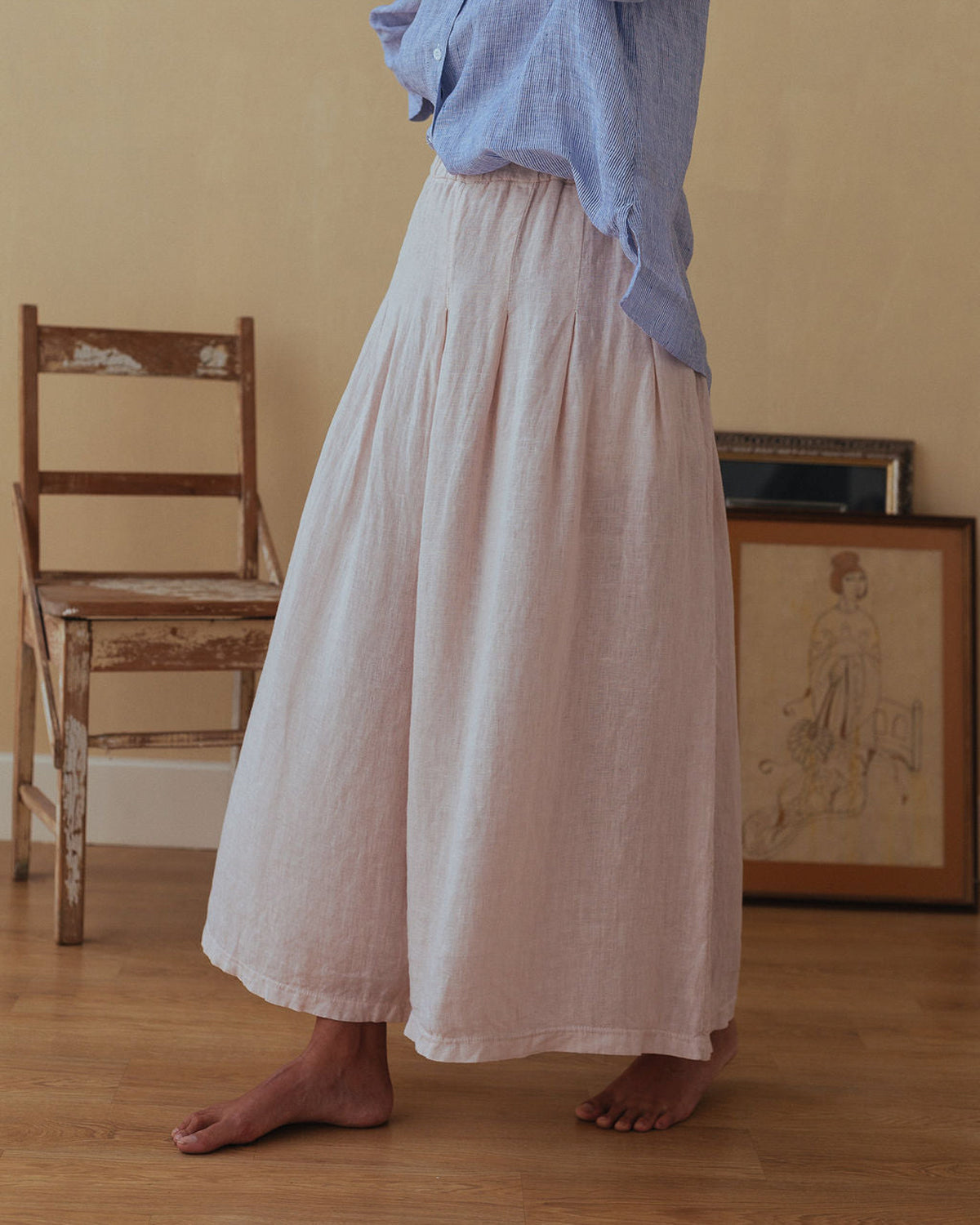 Solid Linen Culottes