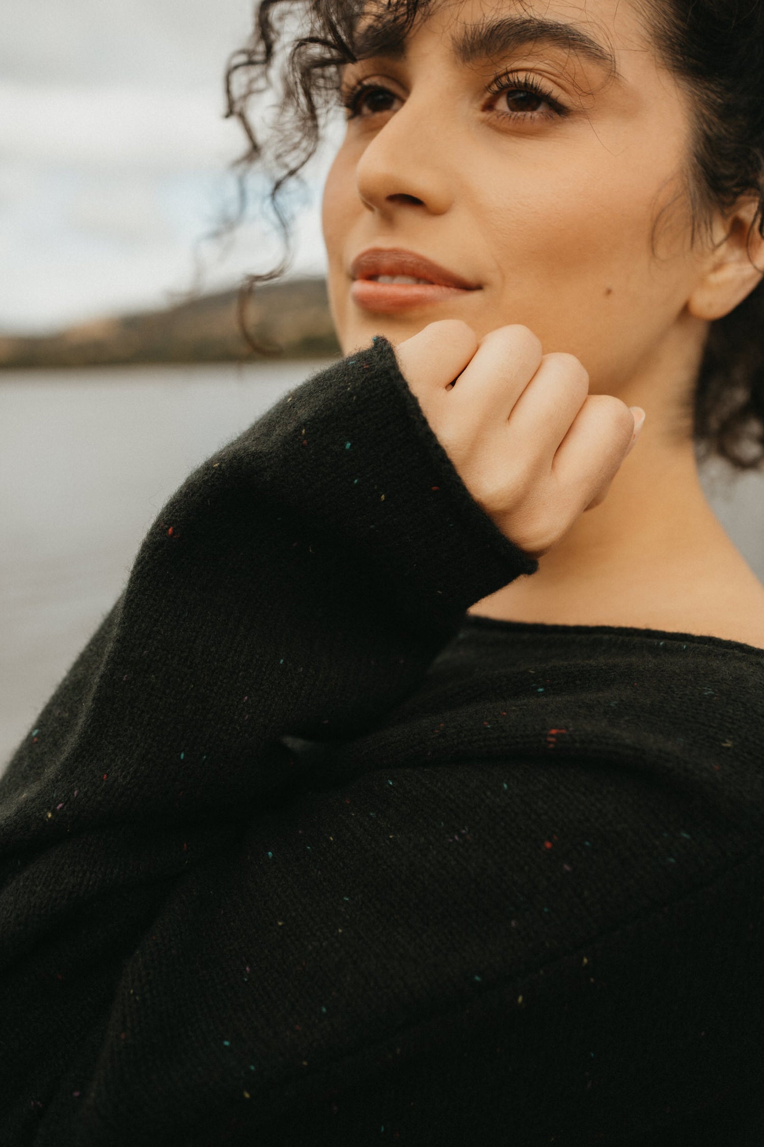 Montaigne 100% New Zealand Lambswool Jumper Green Melange