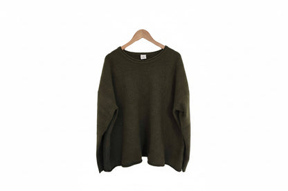 Montaigne 100% New Zealand Lambswool Jumper Green
