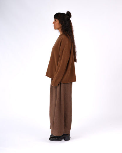 Montaigne 100% New Zealand Lambswool Jumper Toffee2