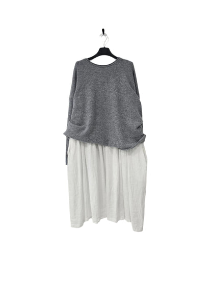 Montaigne 100% New Zealand Lambswool Jumper Mid Grey