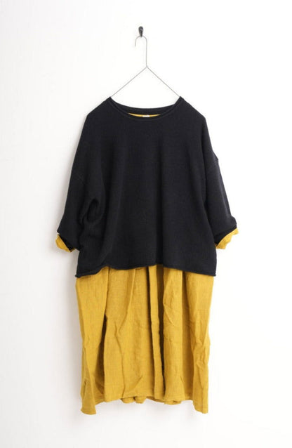 Montaigne 100% New Zealand Lambswool Jumper Noir1