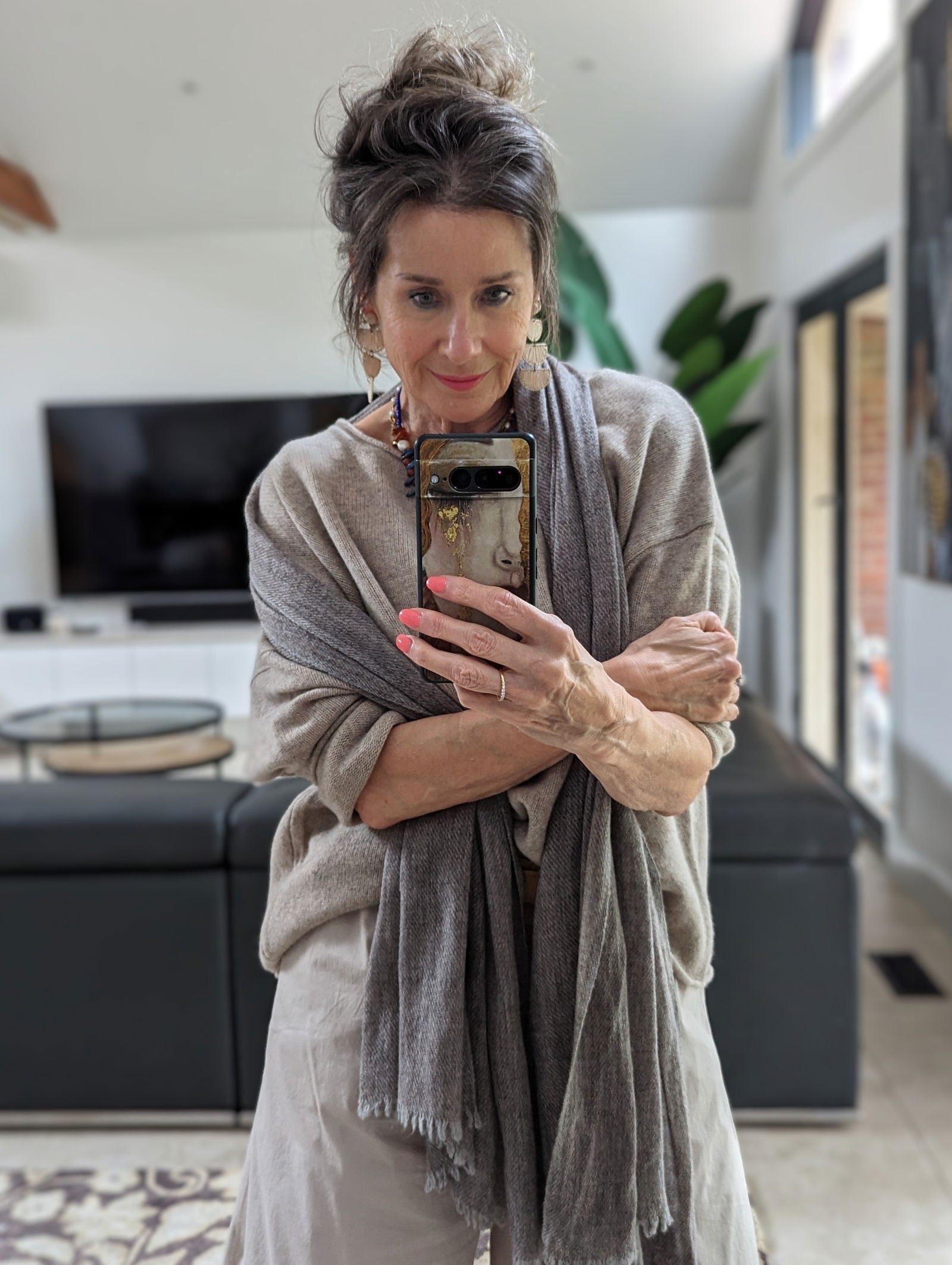 Montaigne 100% New Zealand Lambswool Jumper Oatmeal