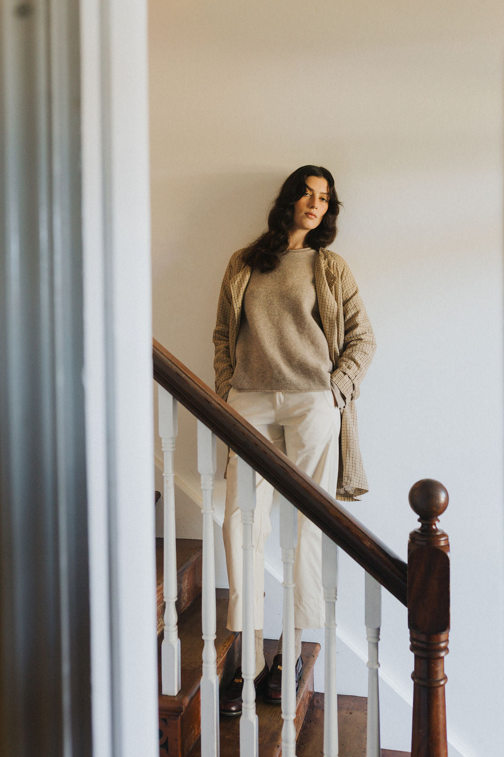Montaigne 100% New Zealand Lambswool Jumper Oatmeal6