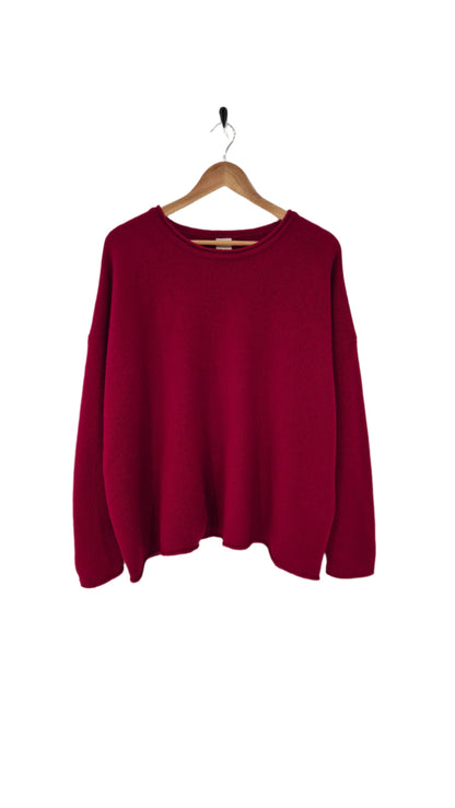 Montaigne 100% New Zealand Wool Jumper Red