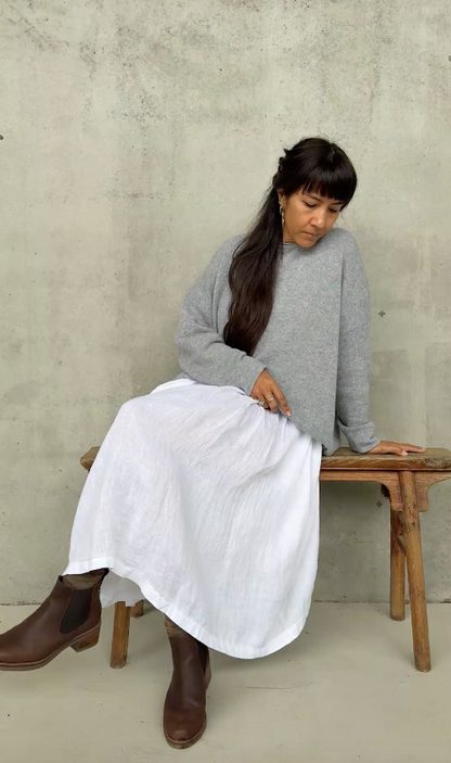 Montaigne 100% New Zealand Lambswool Jumper Silver Grey