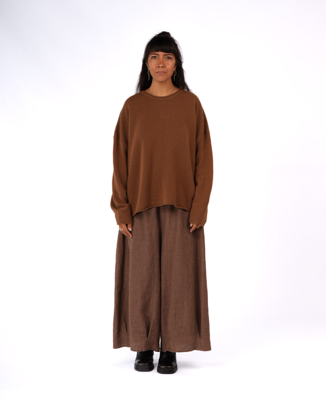 Montaigne 100% New Zealand Lambswool Jumper Toffee1
