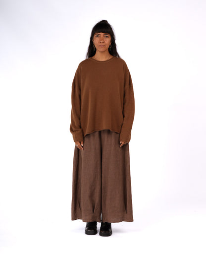 Montaigne 100% New Zealand Lambswool Jumper Toffee1