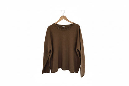 Montaigne 100% New Zealand Lambswool Jumper Toffee