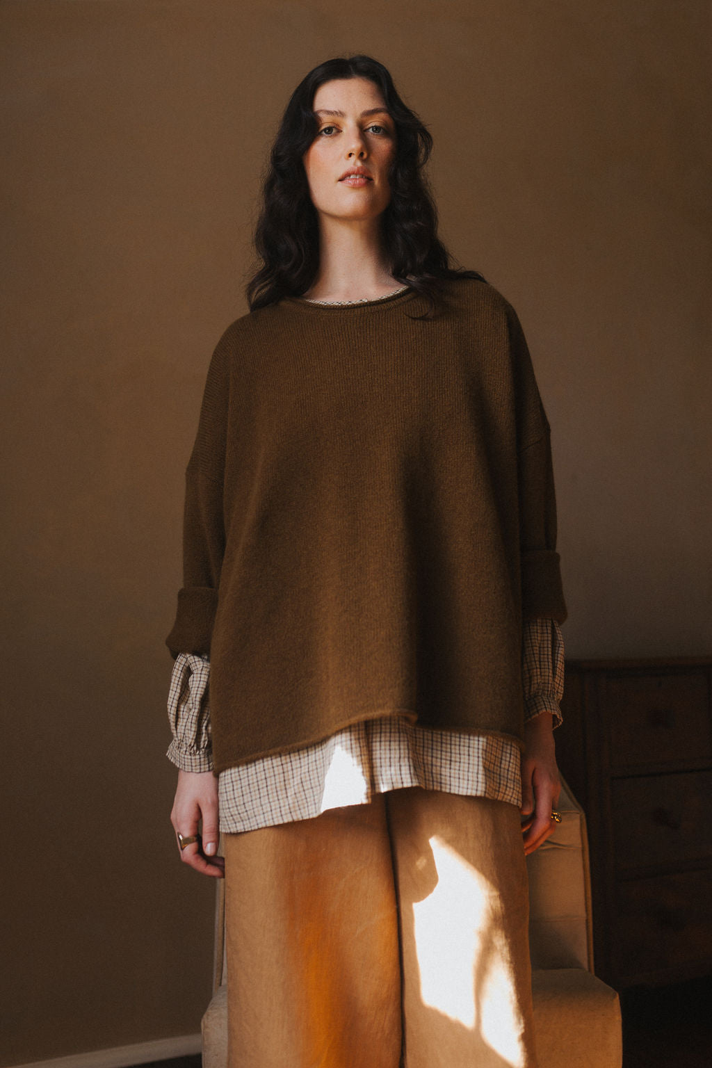 Montaigne 100% New Zealand Lambswool Jumper Warm Spice2