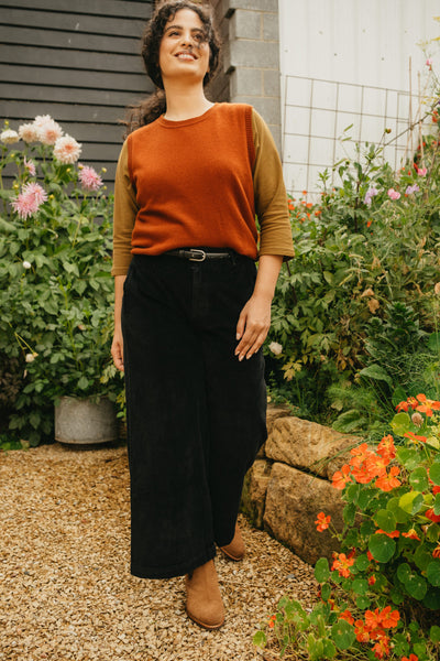 Rene Corduroy Cotton Wide Leg Pants – Montaigne Paris