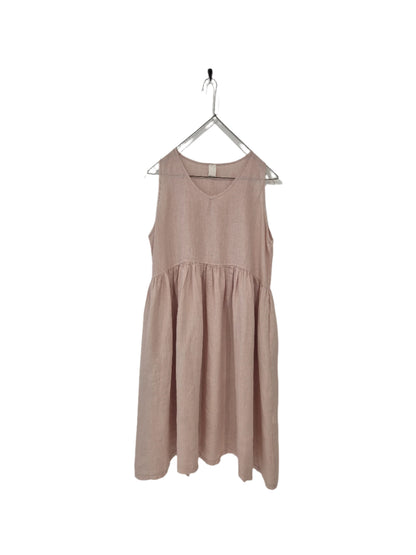 Montaigne Adelaide Sleeveless Linen Dress with Pockets Rose2