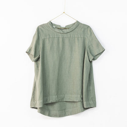 Montaigne Adéline Linen Swing Top Khaki4