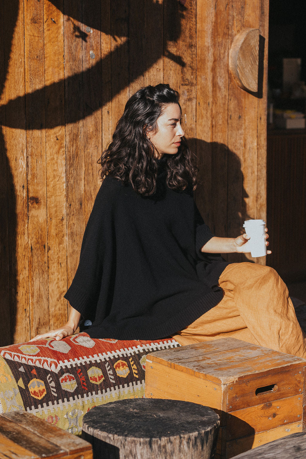 Agnès 100% New Zealand Lambswool Poncho