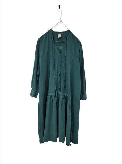 Montaigne Alice Corduroy Dress Teal
