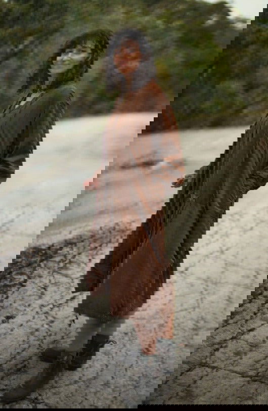 Montaigne Alice Corduroy Dress Tobacco2