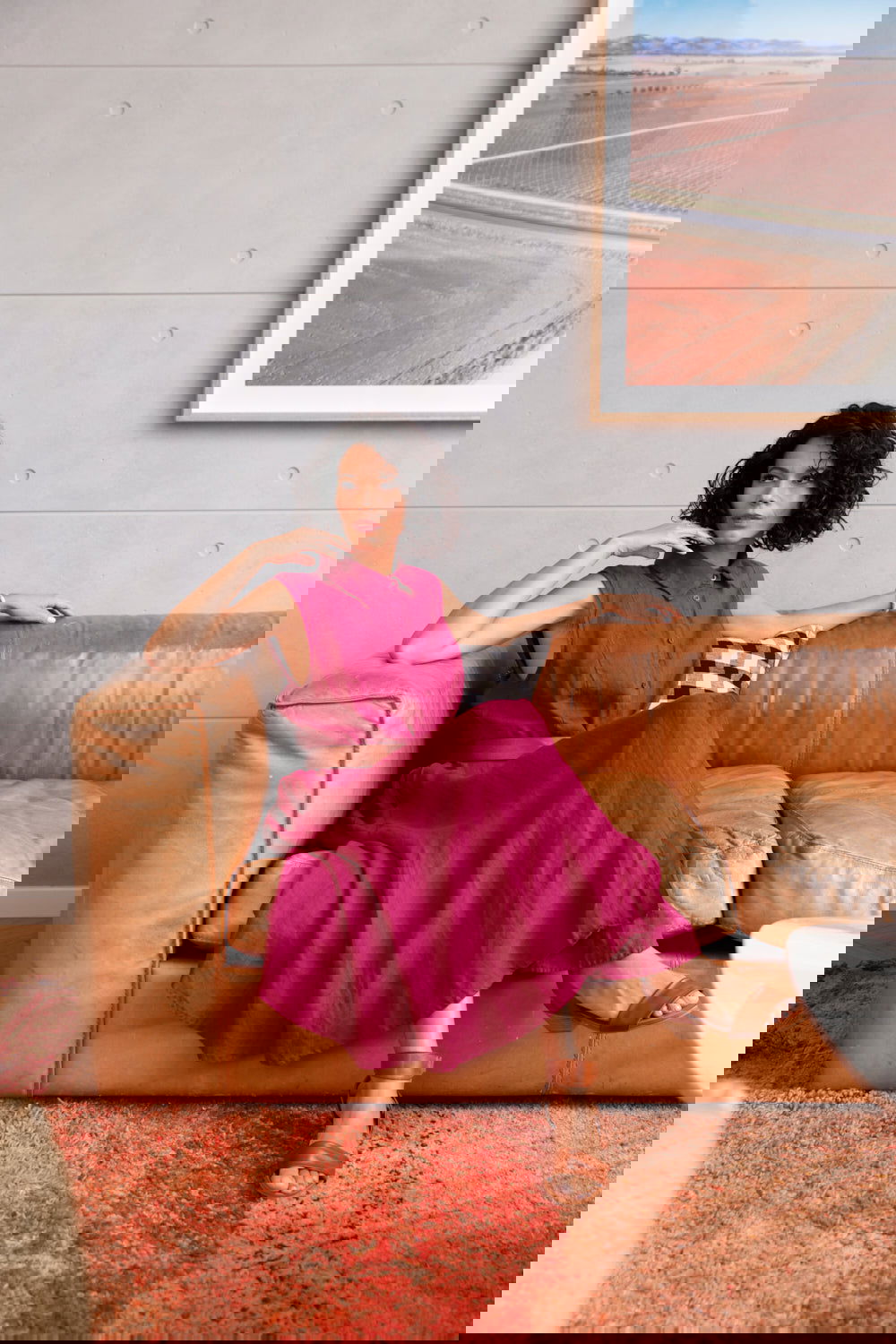 Montaigne Amandine Button Through Dress Orchid1