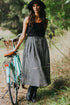 Montaigne Amélie Linen Skirt Black & White Gingham