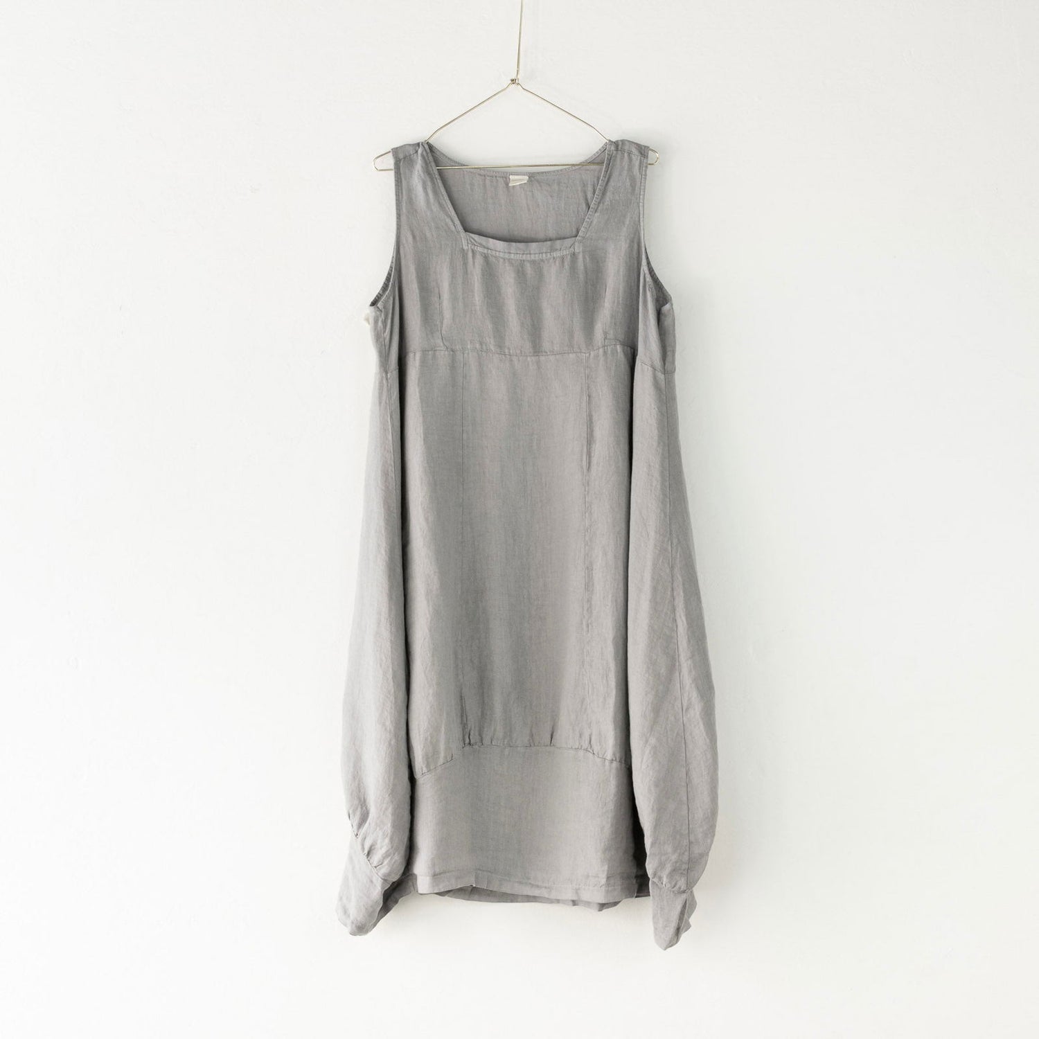 Montaigne Anaïs Linen Pinafore Dress Charcoal