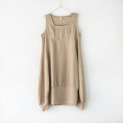 Montaigne Anaïs Linen Pinafore Dress Natural
