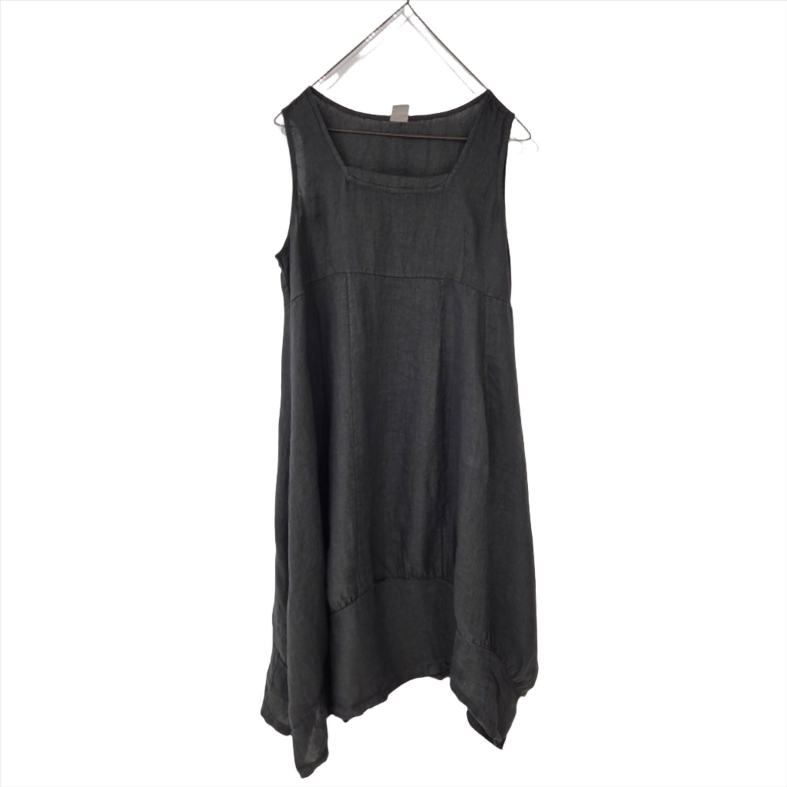 Montaigne Anaïs Linen Pinafore Dress Petrol