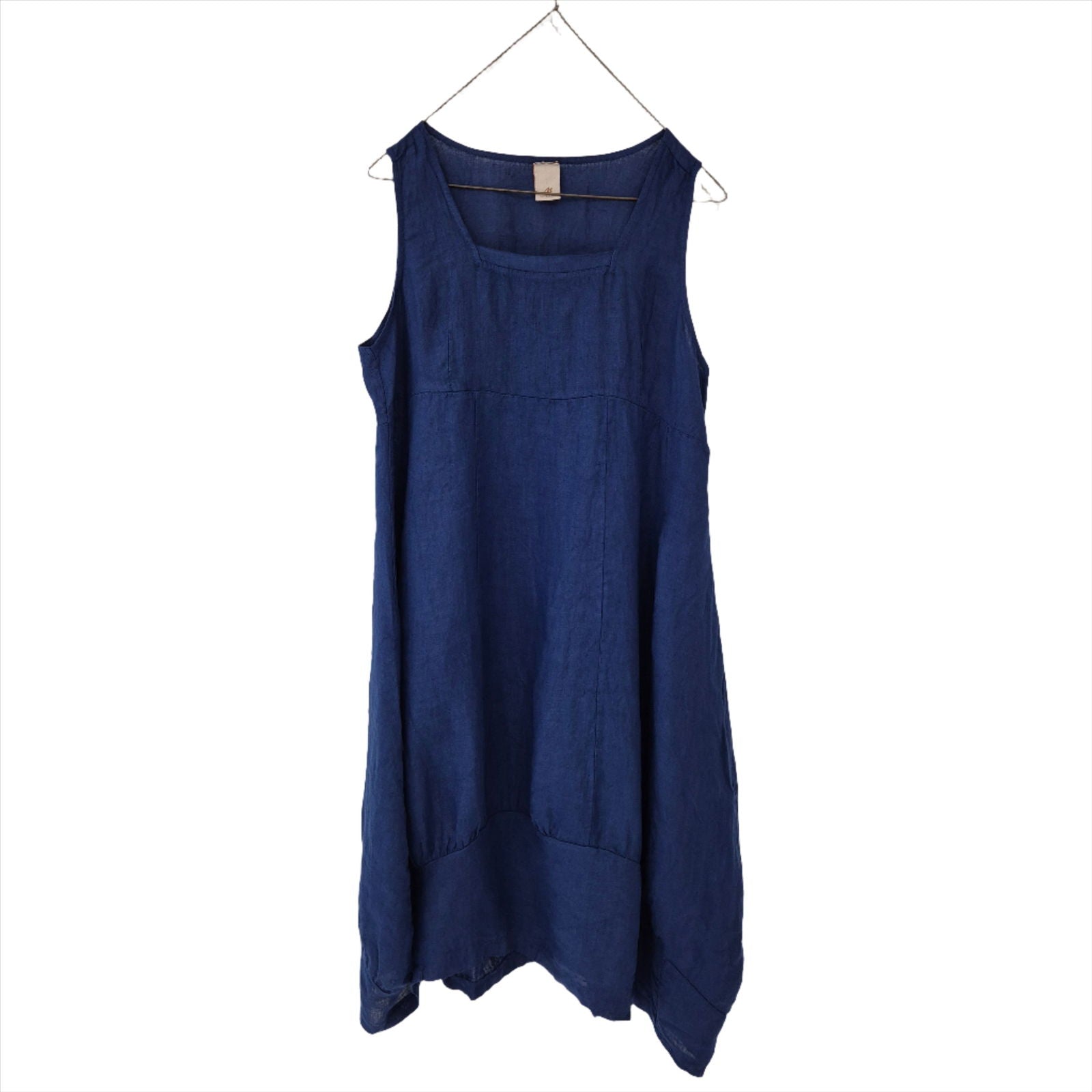Montaigne Anaïs Linen Pinafore Dress Royal Blue