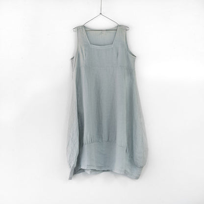 Montaigne Anaïs Linen Pinafore Dress Silver