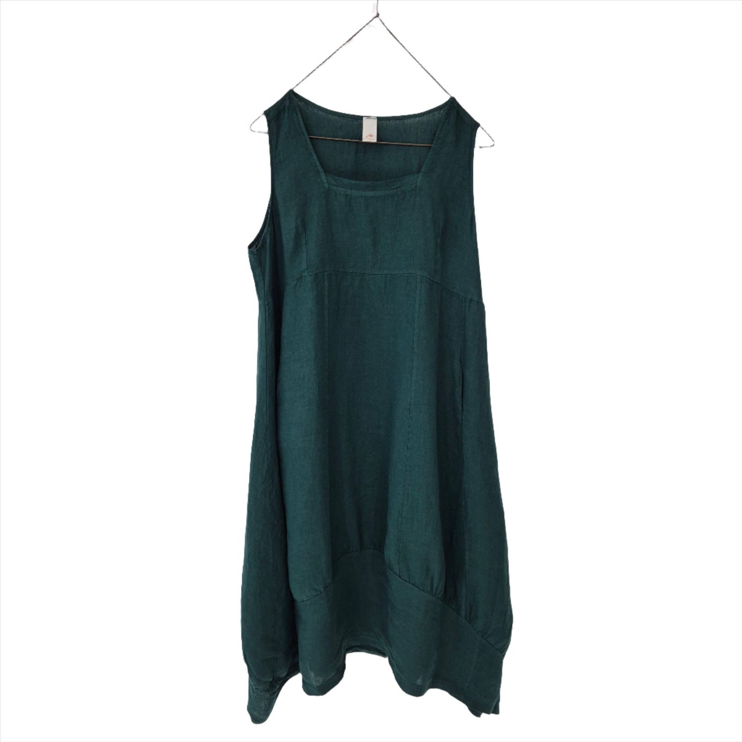 Montaigne Anaïs Linen Pinafore Dress Teal