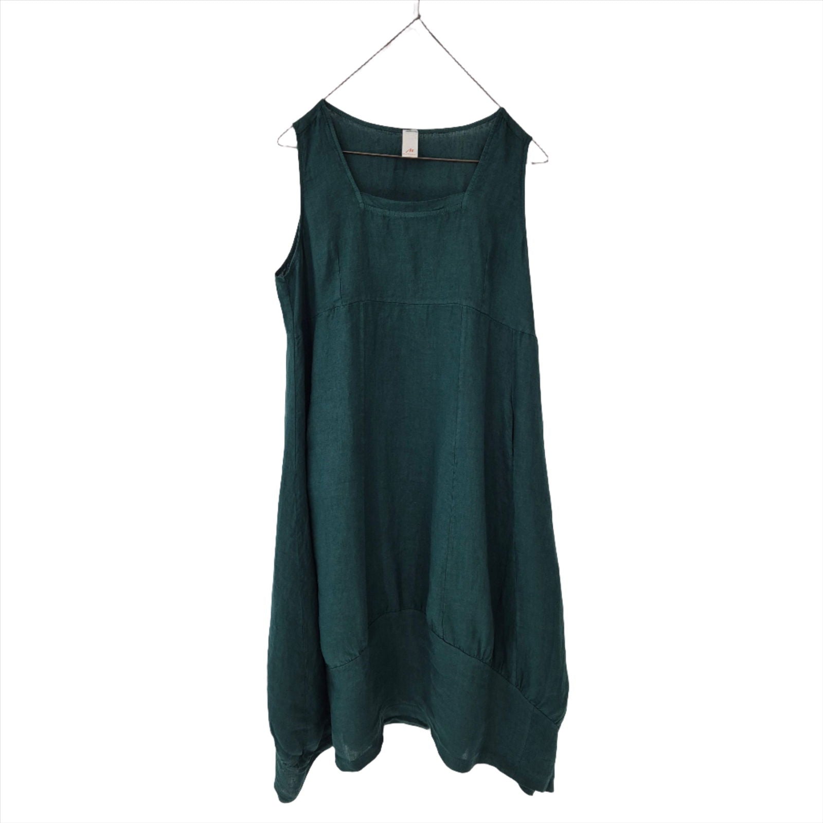 Montaigne Anaïs Linen Pinafore Dress Teal