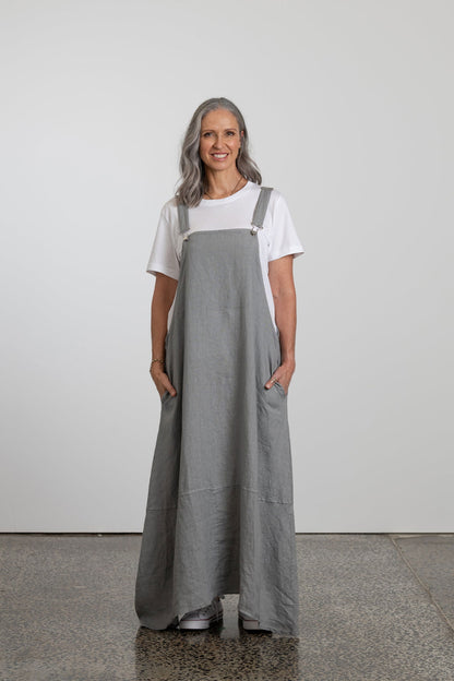 Montaigne Anouk Overall-Style Maxi Dress Charcoal