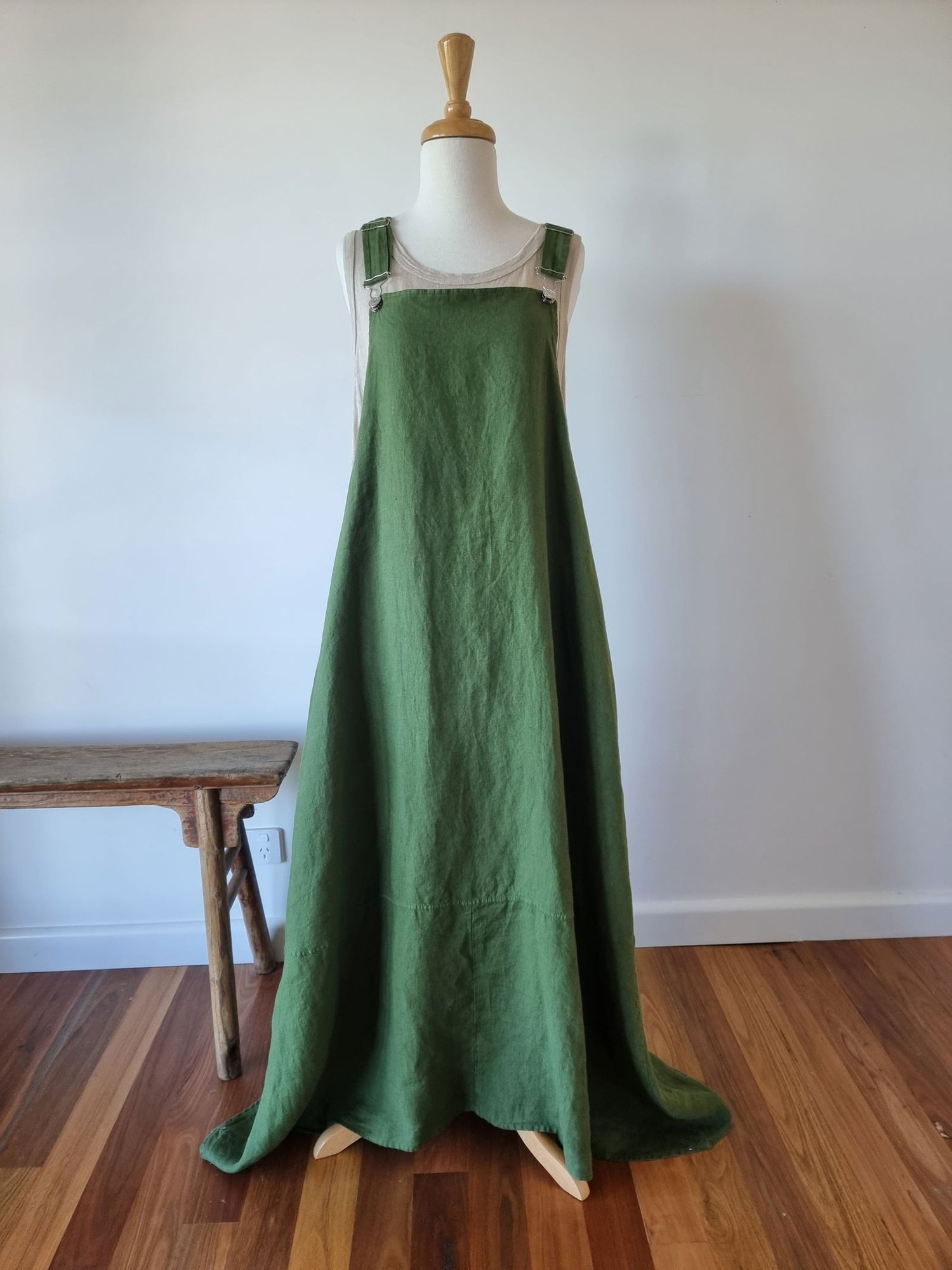 Montaigne Anouk Overall-Style Maxi Dress Forest Green