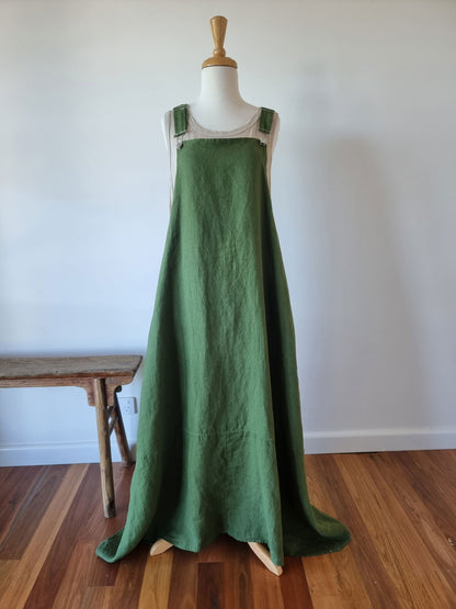 Montaigne Anouk Overall-Style Maxi Dress Forest Green